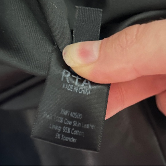 RTA Leather Jacket with fringe - Picture 8 of 8